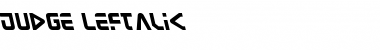 Download Judge Leftalic Italic Font Title Preview