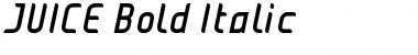 Download JUICE Bold Italic Regular Font Title Preview