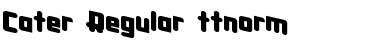 Download Cater Regular Font Title Preview