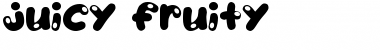 Download Juicy Fruity Regular Font Title Preview