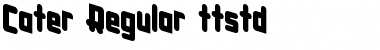 Download Cater Regular Font Title Preview