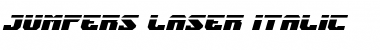 Download Jumpers Laser Italic Italic Font Title Preview