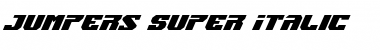 Download Jumpers Super-Italic Italic Font Title Preview
