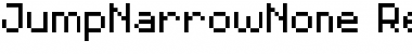 Download JumpNarrowNone Regular Font Title Preview
