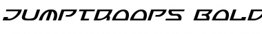 Download Jumptroops Bold Italic Bold Italic Font Title Preview