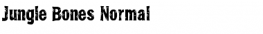 Download Jungle Bones Normal Font Title Preview