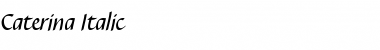 Download Caterina Italic Font Title Preview