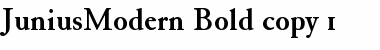 Download JuniusModern Bold Font Title Preview