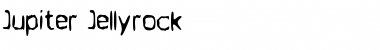 Download Jupiter Jellyrock Regular Font Title Preview