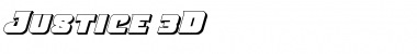 Download Justice 3D Regular Font Title Preview