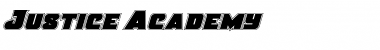 Download Justice Academy Regular Font Title Preview