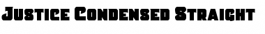 Download Justice Condensed Straight Condensed Font Title Preview