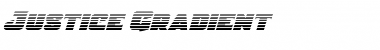 Download Justice Gradient Regular Font Title Preview