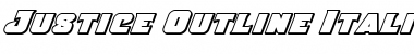 Download Justice Outline Italic Outline Italic Font Title Preview