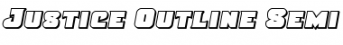 Download Justice Outline Semi-Italic Outline Semi-Italic Font Title Preview