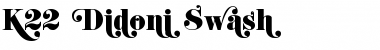 Download K22 Didoni Swash Regular Font
