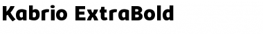 Download Kabrio ExtraBold Font