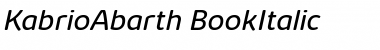 Download Kabrio Abarth Book Italic Font