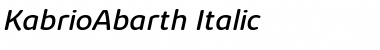 Download Kabrio Abarth Italic Font