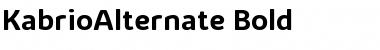Download Kabrio Alternate Bold Font