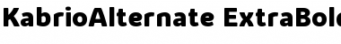 Download Kabrio Alternate ExtraBold Font