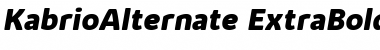Download Kabrio Alternate ExtraBold Italic Font