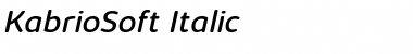 Download Kabrio Soft Italic Font