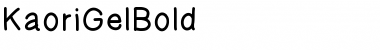 Download KaoriGelBold Bold Font