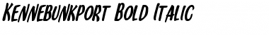 Download Kennebunkport Bold Italic Bold Italic Font Title Preview