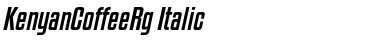 Download Kenyan Coffee Italic Font Title Preview