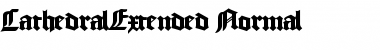 Download CathedralExtended Normal Font Title Preview
