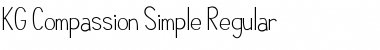 Download KG Compassion Simple Regular Font Title Preview