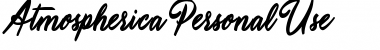 Download Atmospherica Personal Use Regular Font Title Preview