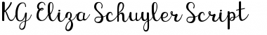 Download KG Eliza Schuyler Script Regular Font Title Preview