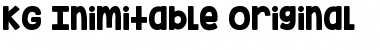 Download KG Inimitable Original Regular Font Title Preview