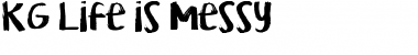 Download KG Life is Messy Regular Font Title Preview