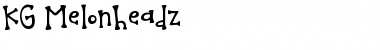 Download KG Melonheadz Regular Font Title Preview