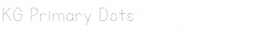 Download KG Primary Dots Regular Font Title Preview