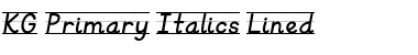 Download KG Primary Italics Lined Regular Font Title Preview