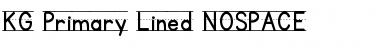 Download KG Primary Lined NOSPACE Regular Font Title Preview