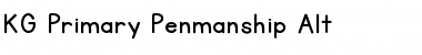 Download KG Primary Penmanship Alt Regular Font Title Preview