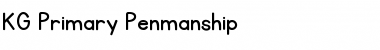 Download KG Primary Penmanship Regular Font Title Preview
