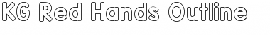 Download KG Red Hands Outline Regular Font Title Preview