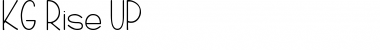 Download KG Rise UP Regular Font Title Preview