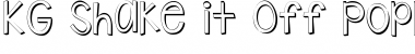 Download KG Shake it Off Popped Regular Font Title Preview
