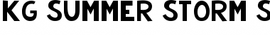 Download KG Summer Storm Smooth Regular Font Title Preview