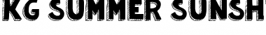 Download KG Summer Sunshine Blackout Regular Font Title Preview