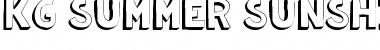 Download KG Summer Sunshine Shadow Regular Font Title Preview