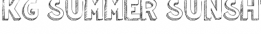 Download KG Summer Sunshine Regular Font Title Preview