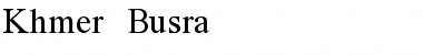 Download Khmer Busra Regular Font Title Preview